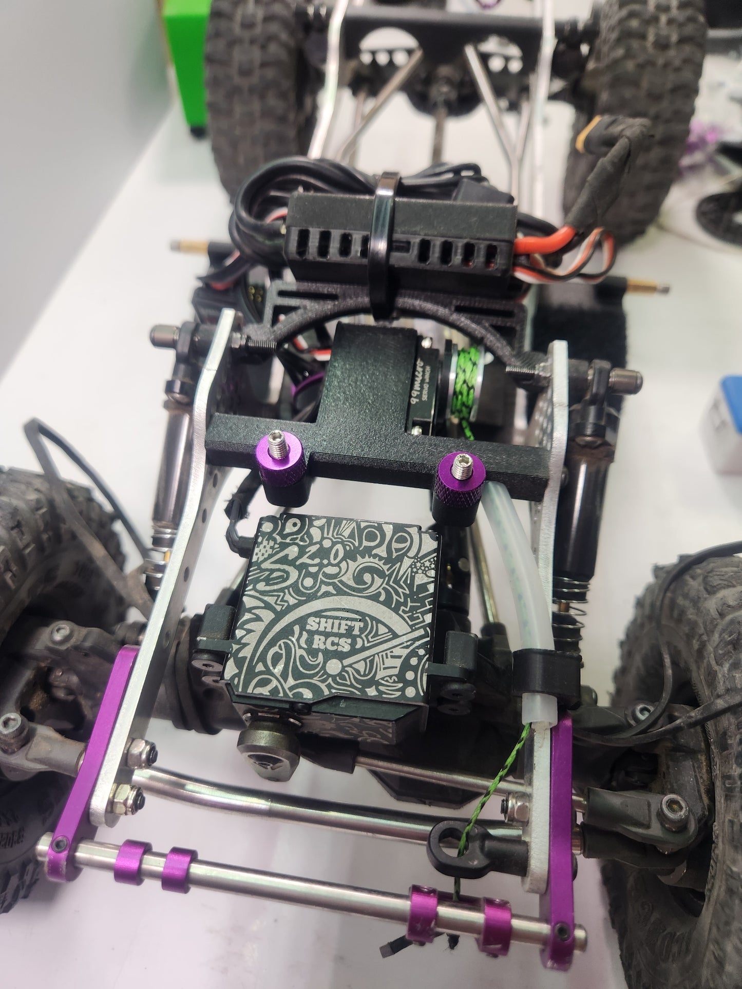 Body mount with integrated winch mount 70mm and 76mm