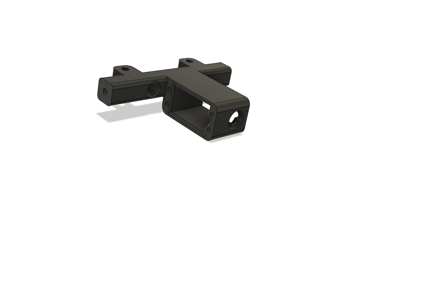 Body mount with integrated winch mount 70mm and 76mm